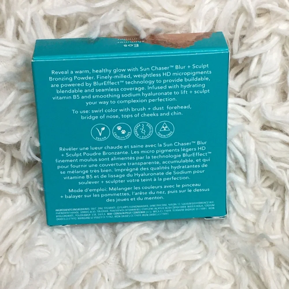 NIB Thrive Causemetics Sun Chaser Blur + Sculpt Bronzing Powder Color Eos USA
